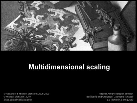 Multidimensional scaling