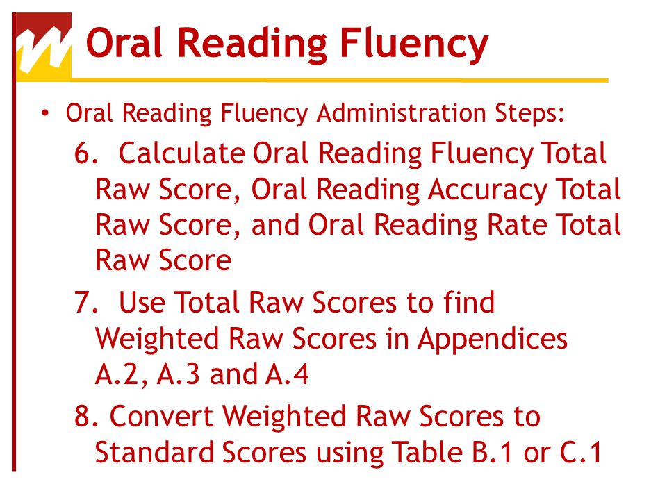 Oral Reading Errors 103