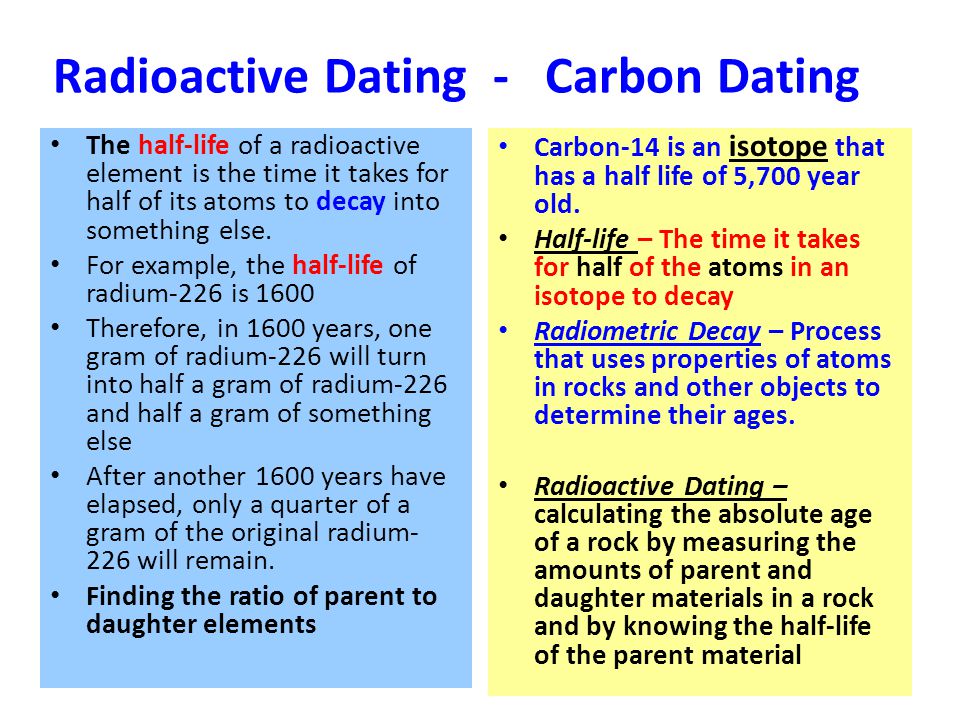 What Is Carbon 14 Radiometric Dating Used For
