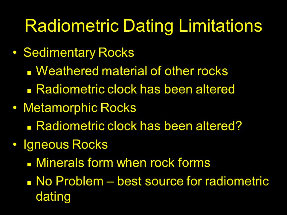 Problems With Dating Metamorphic Rocks