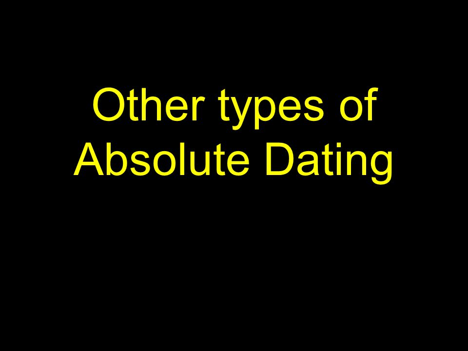 What Are The Four Methods Of Absolute Dating