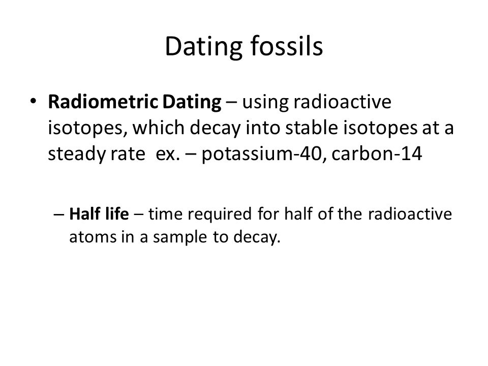 Potassium Carbon Dating