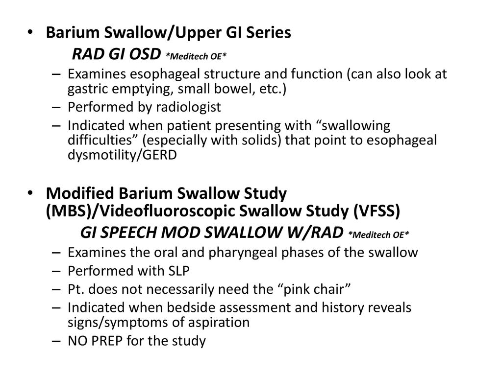 Modified Barium Swallow Assessment