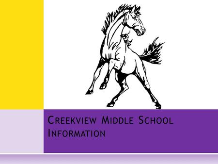 Creekview Middle School Information