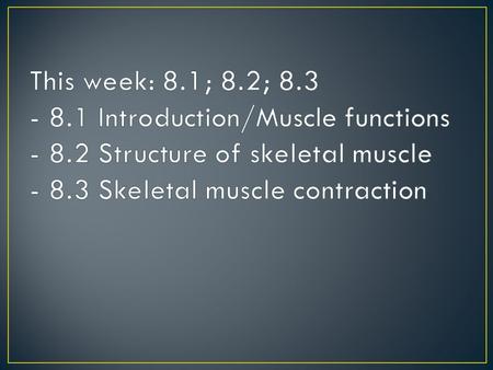 Functions of the Muscular System Muscles are organs composed of specialized cells that use chemical energy stored in nutrients to contract.