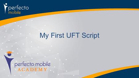 My First UFT Script.