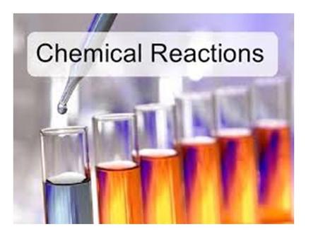 Chemical reactions are occurring around us all the time