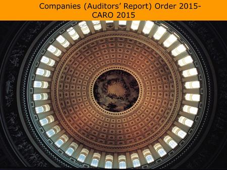 Companies (Auditors’ Report) Order 2015-