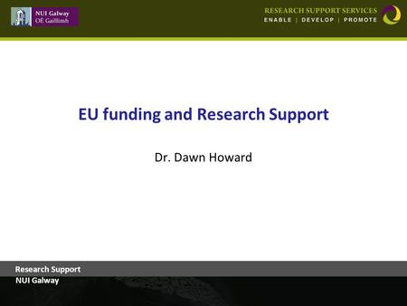 EU funding and Research Support