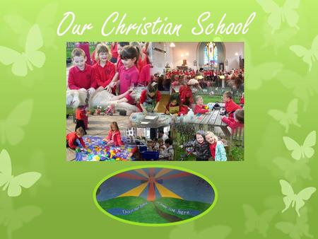 Our Christian School. Miss Evans painted our amazing Mural – it is so bright and colourful and has a line from our School Creed! Our new mural!