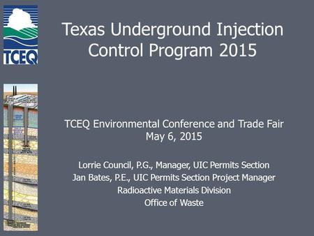 Texas Underground Injection Control Program 2015