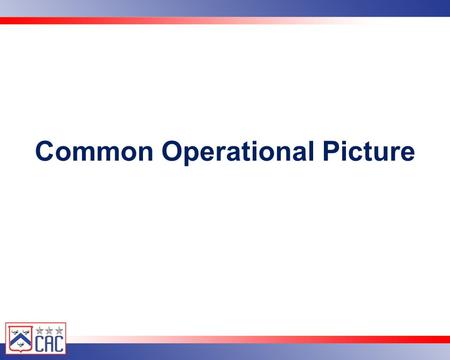 Common Operational Picture