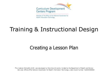 Training & Instructional Design