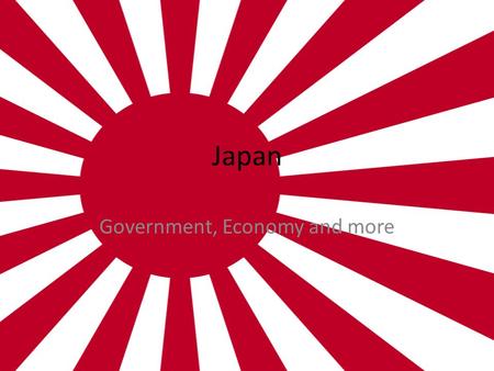 Japan Government, Economy and more. Japan’s Economy The Japanese economy is the third largest in the world. Only the USA and China have a higher GNP.