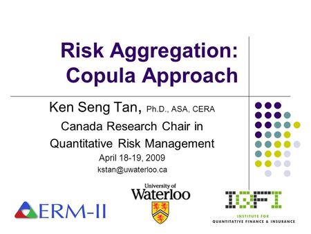 Risk Aggregation: Copula Approach
