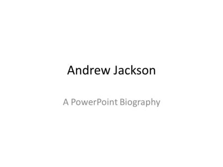 A PowerPoint Biography