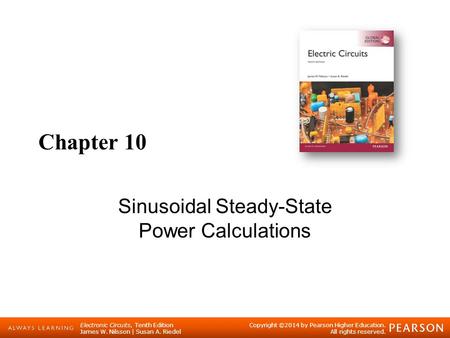 Sinusoidal Steady-State Power Calculations