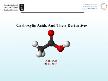 1435-1436 2014-2015 Carboxylic Acids And Their Derivatives 1.