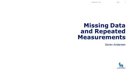Missing Data and Repeated Measurements