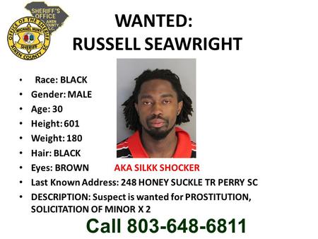 WANTED: RUSSELL SEAWRIGHT