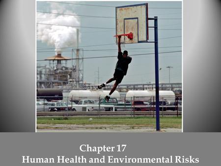 Chapter 17 Human Health and Environmental Risks. Objectives Identify the three major categories of human health risks List the major historical and emerging.