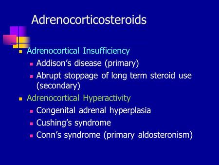 Adrenocorticosteroids