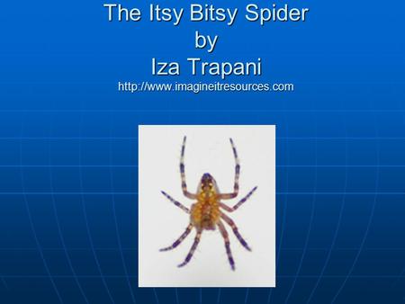 The Itsy Bitsy Spider by Iza Trapani