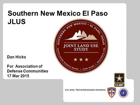 Southern New Mexico El Paso JLUS