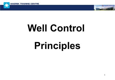 Well Control Principles