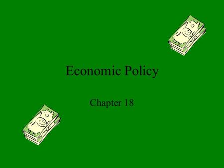 Economic Policy Chapter 18. Roots of Economic Policy The early years of our nation were marked by a _____________ economic policy. Interstate Commerce.