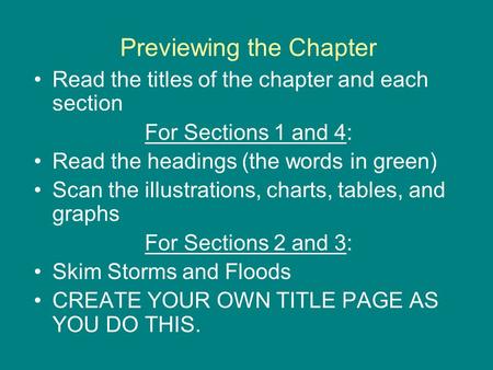 Previewing the Chapter