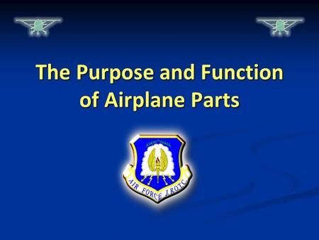 The Purpose and Function of Airplane Parts