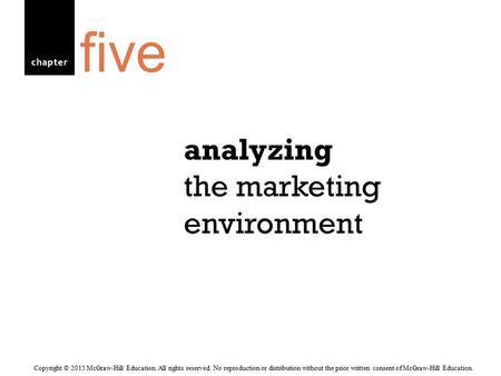 analyzing the marketing environment