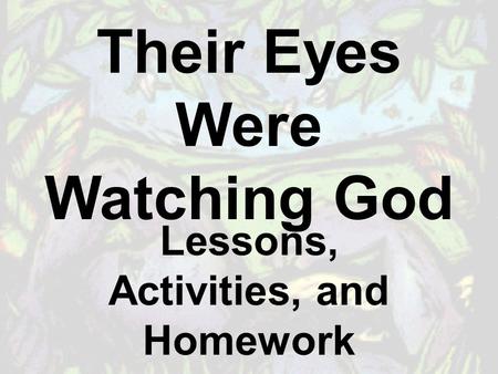 Their Eyes Were Watching God