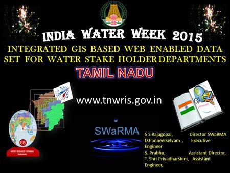 INDIA WATER WEEK 2015 TAMIL NADU  SWaRMA