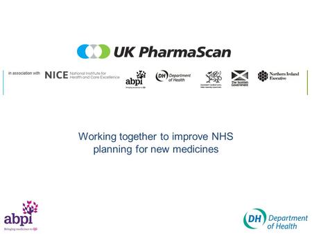 Working together to improve NHS planning for new medicines