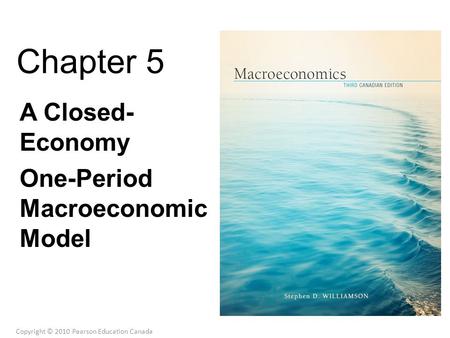 Chapter 5 A Closed- Economy One-Period Macroeconomic Model Copyright © 2010 Pearson Education Canada.