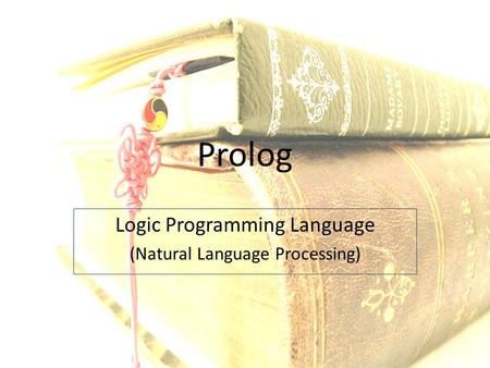 Logic Programming Language (Natural Language Processing)