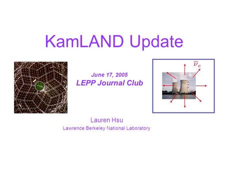 Lauren Hsu Lawrence Berkeley National Laboratory