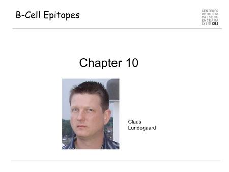B-Cell Epitopes Chapter 10 Claus Lundegaard.