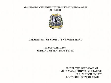 DEPARTMENT OF COMPUTER ENGINEERING