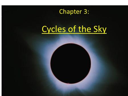 Cycles of the Sky Chapter 3:. The Annual Motion of the Sun Due to Earth’s revolution around the sun, the sun appears to move through the zodiacal constellations.