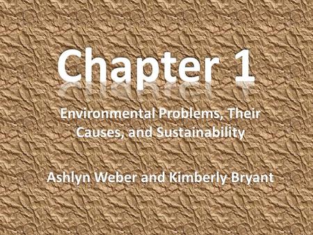 Chapter 1 Environmental Problems, Their Causes, and Sustainability