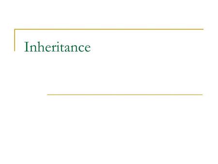 Inheritance. Extending Classes It’s possible to create a class by using another as a starting point  i.e. Start with the original class then add methods,