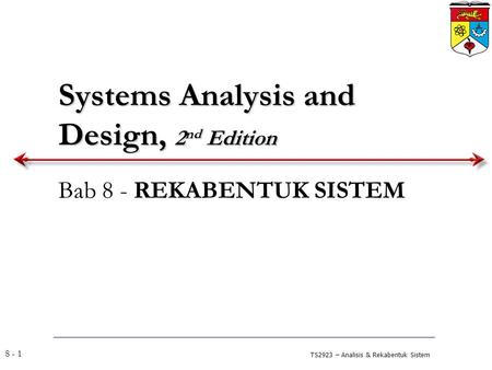 Systems Analysis and Design, 2nd Edition