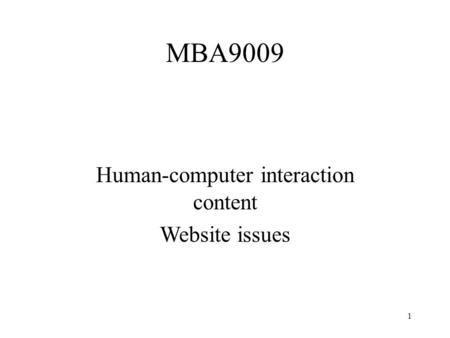 Human-computer interaction content