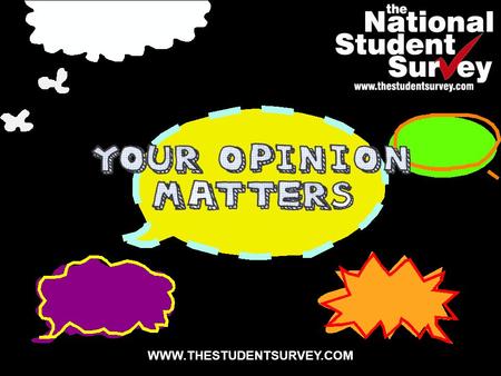 WWW.THESTUDENTSURVEY.COM. What is the National Student Survey?  Annual survey of final year* undergraduates across the UK  Commissioned by the Higher.
