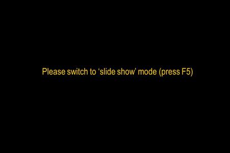 Please switch to ‘slide show’ mode (press F5). This is a presentation by Titles A model involving self-assembling modular plants Roderick Hunt, Ric Colasanti.