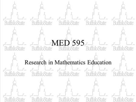 MED 595 Research in Mathematics Education. What you need for this course. You MUST activate your student email account. The format is The format for the.