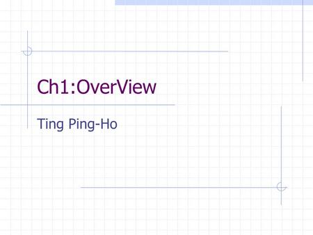 Ch1:OverView Ting Ping-Ho. The Growth of the Internet Figure 1.1 Table 1.1.